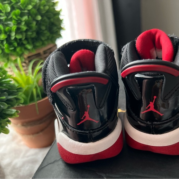 Jordan 6 Rings size 5c Black/varsity red and white - Picture 5 of 5